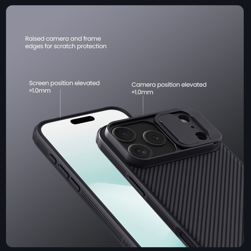 Nillkin CamShield PRO Magnetický zadný kryt pre Apple iPhone 17 Pro Max Black