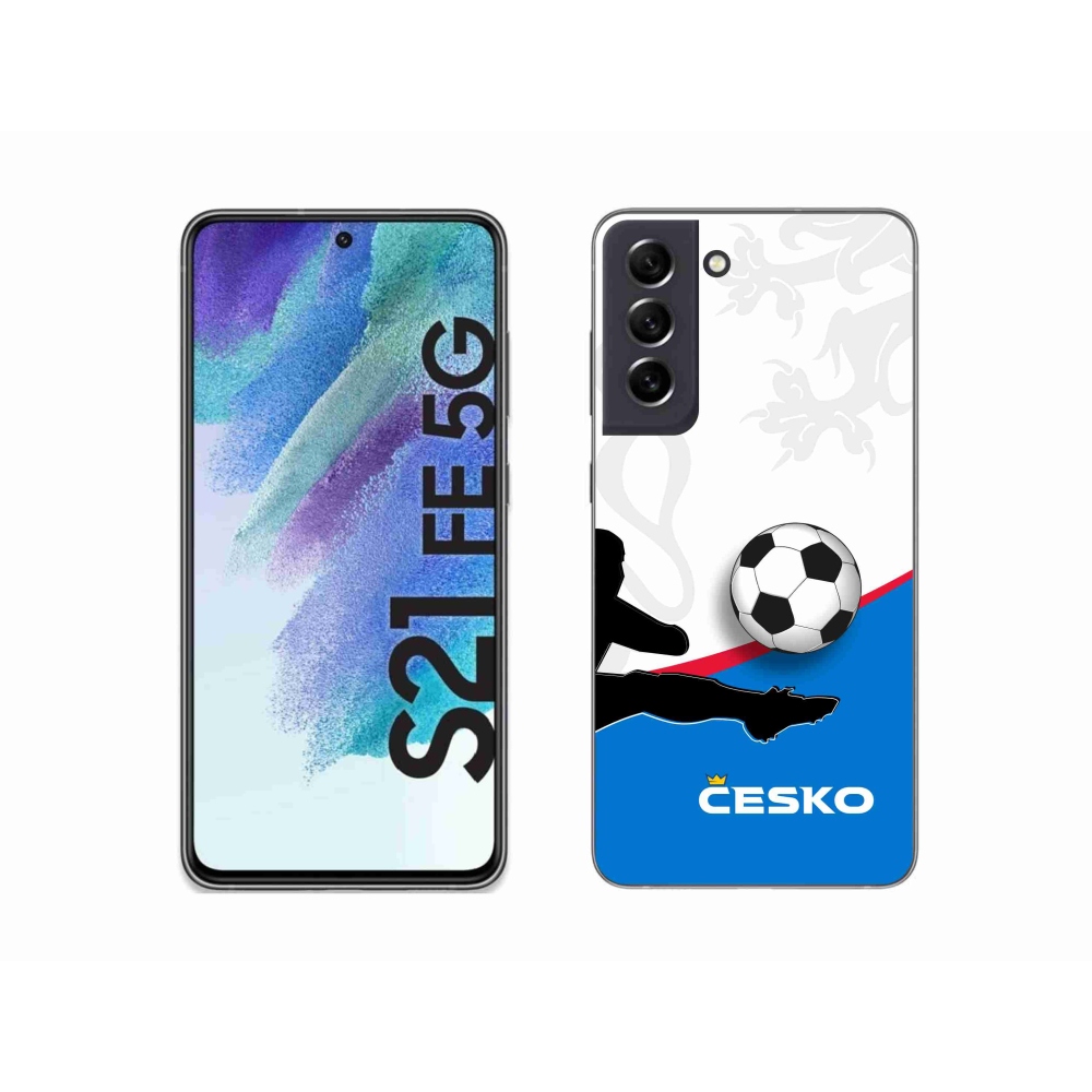 Gélový kryt mmCase na Samsung Galaxy S21 FE 5G - futbal Česko 3