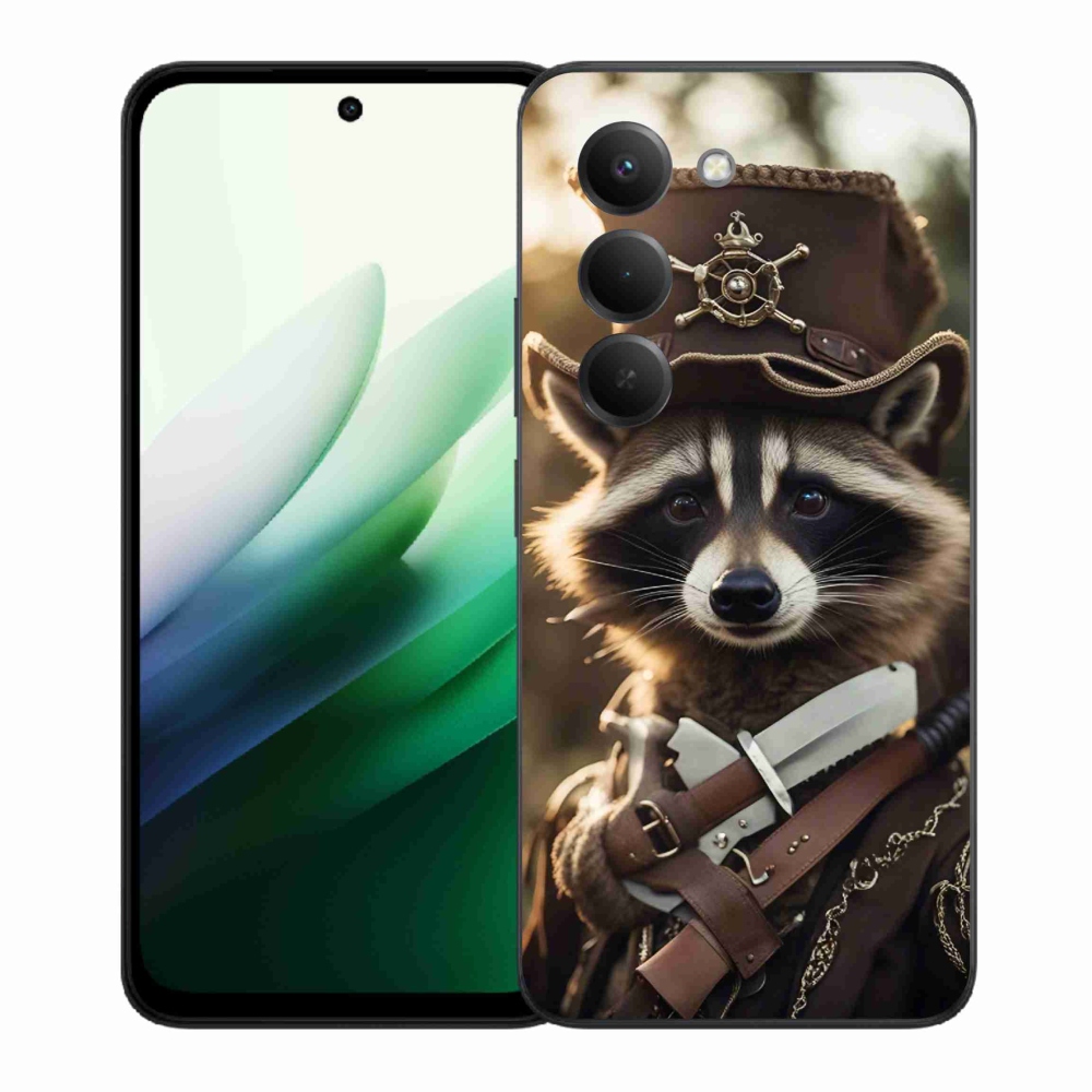 Gélový kryt mmCase na Xiaomi Redmi 15 5G (169mm) - mýval v uniforme