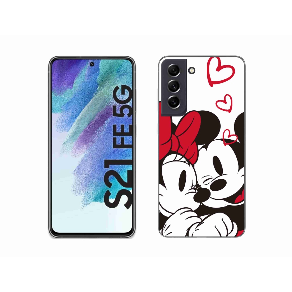 Gélový kryt mmCase na Samsung Galaxy S21 FE 5G - mínnie a mickey