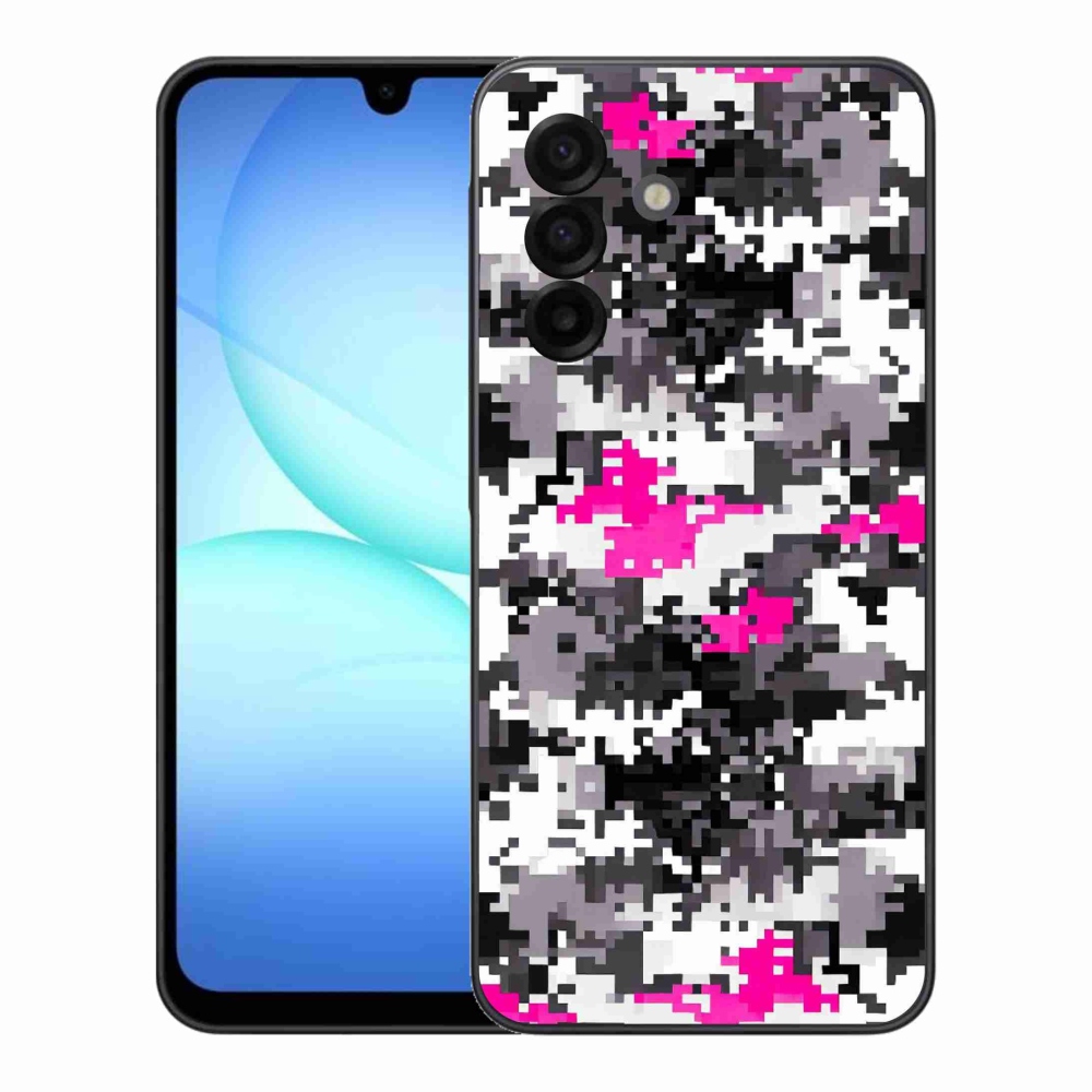 Gélový kryt mmCase na Samsung Galaxy A17 4G/5G - maskáčový vzor 4