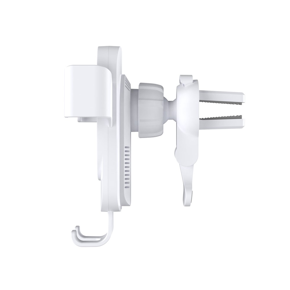 CF96 bezdrôtová nabíjačka do auta s držiakom do ventilácie 15 W - biela