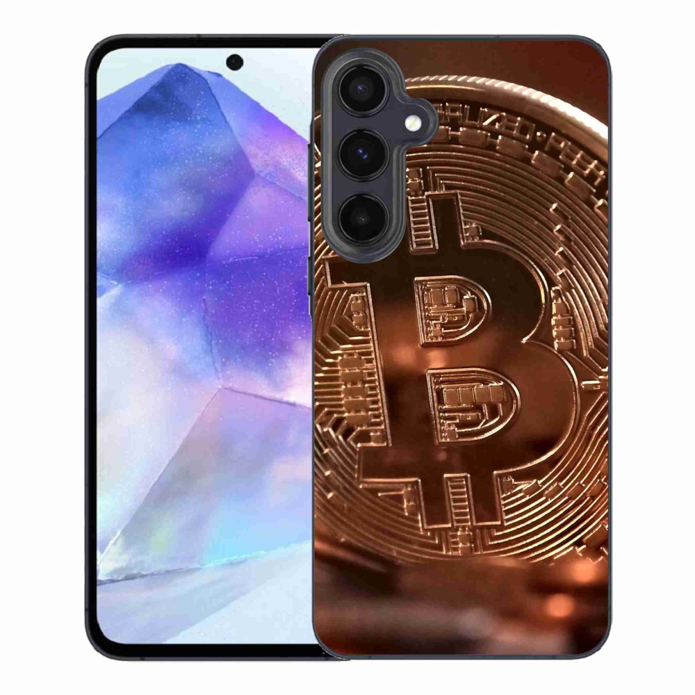 Gélový kryt mmCase na Samsung Galaxy A55 5G - bitcoin