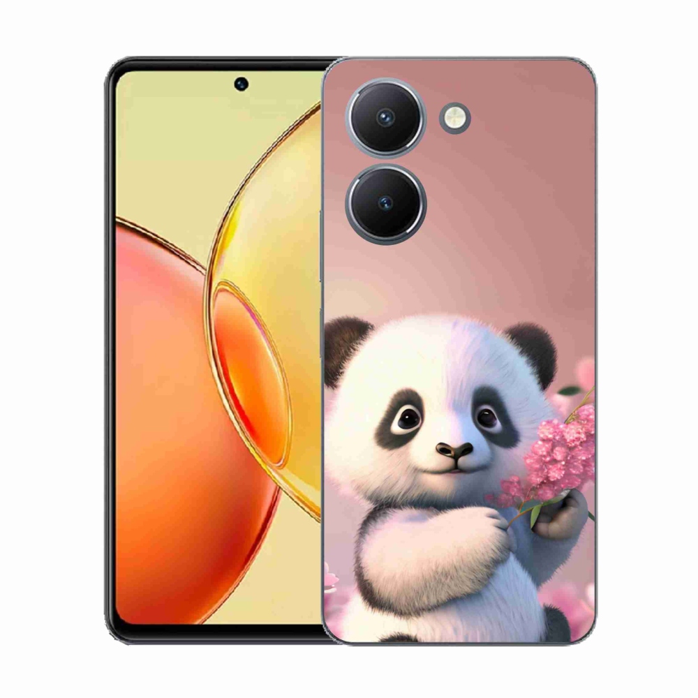 Gélový kryt mmCase na Vivo Y36 - roztomilá panda