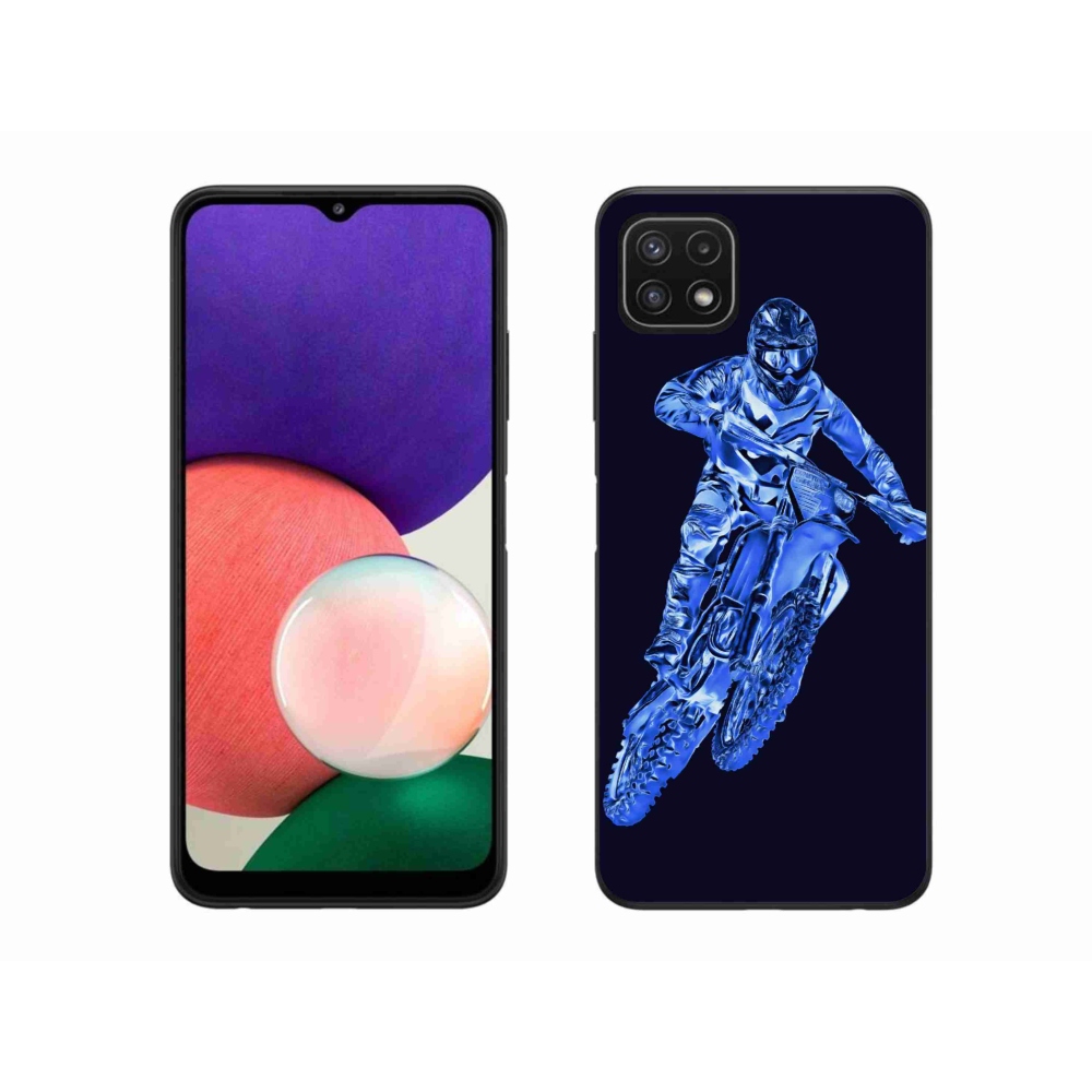 Gélový kryt mmCase na Samsung Galaxy A22 5G - motocross 1