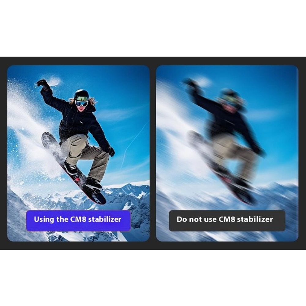 3osý skladací stabilizátor FunSnap CM8 AI na mobil