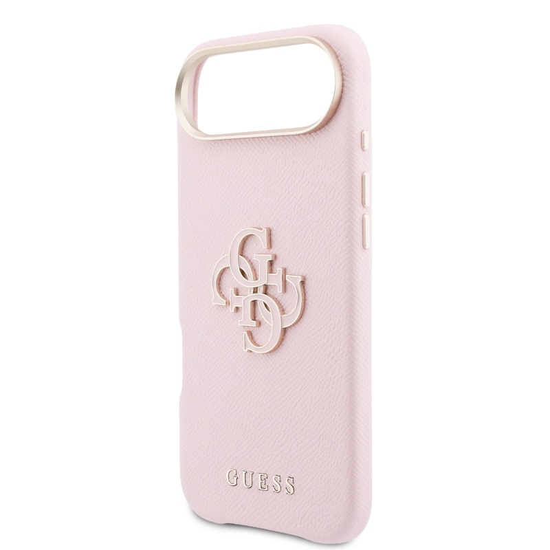 Zadný kryt s logom Guess PU Resin pre iPhone Air Pink