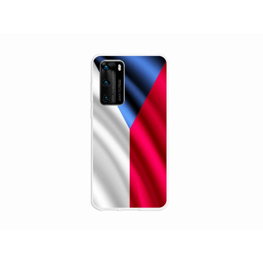 Gélový kryt mmCase na mobil Huawei P40 - česká vlajka