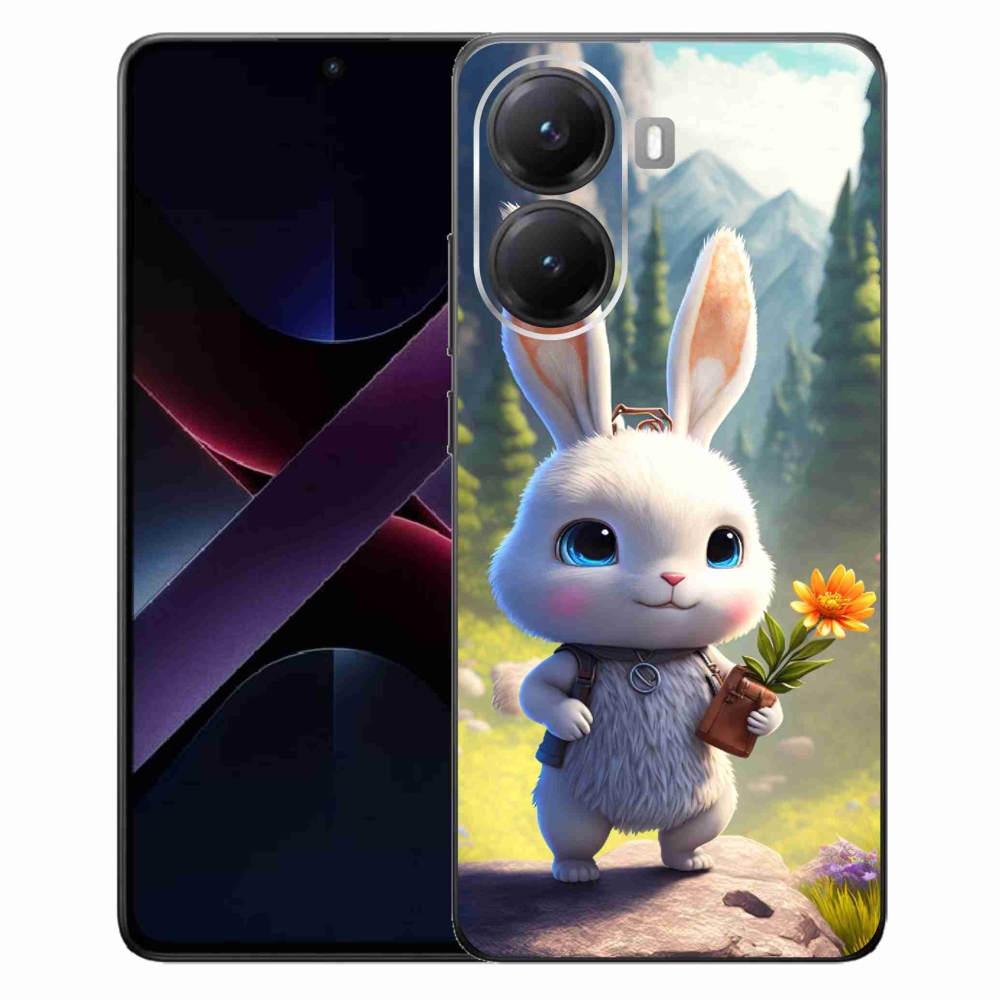 Gélový kryt mmCase na Xiaomi Poco X7 Pro 5G - roztomilý zajačik