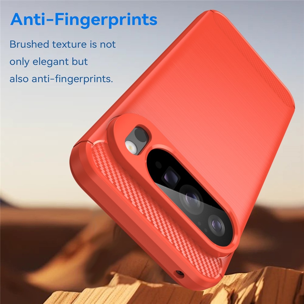 Carbon odolný gélový obal na Google Pixel 10 Pro XL - červený