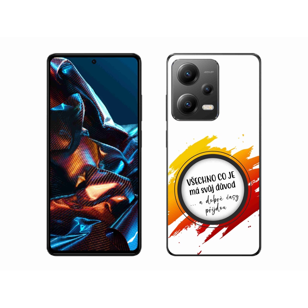 Gélový kryt mmCase na Xiaomi Redmi Note 12 Pro 5G - citát 3 biele pozadie