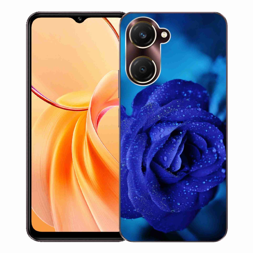 Gélový kryt mmCase na Vivo Y28s 5G - modrá ruža