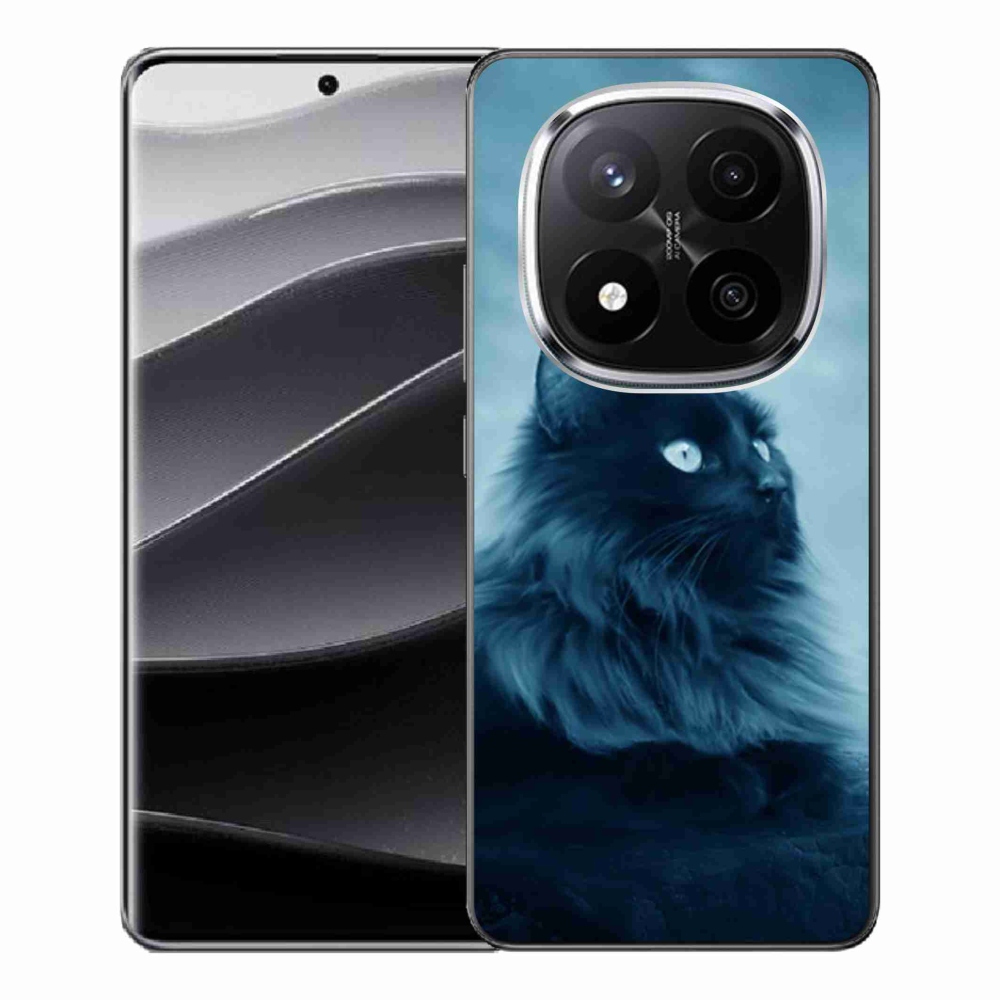 Gélový kryt mmCase na Xiaomi Redmi Note 14 Pro+ 5G - čierna mačka 1