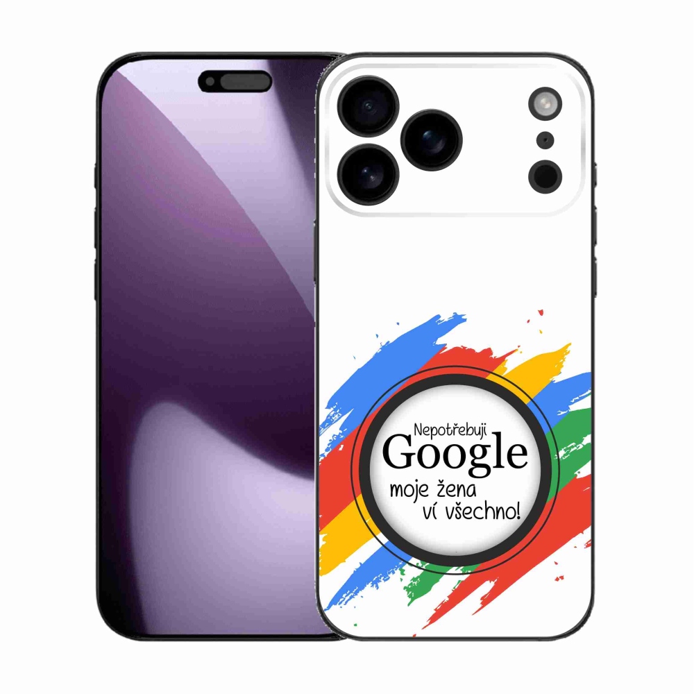 Gélový kryt mmCase na iPhone 17 Pro Max - žena vie všetko biele pozadie