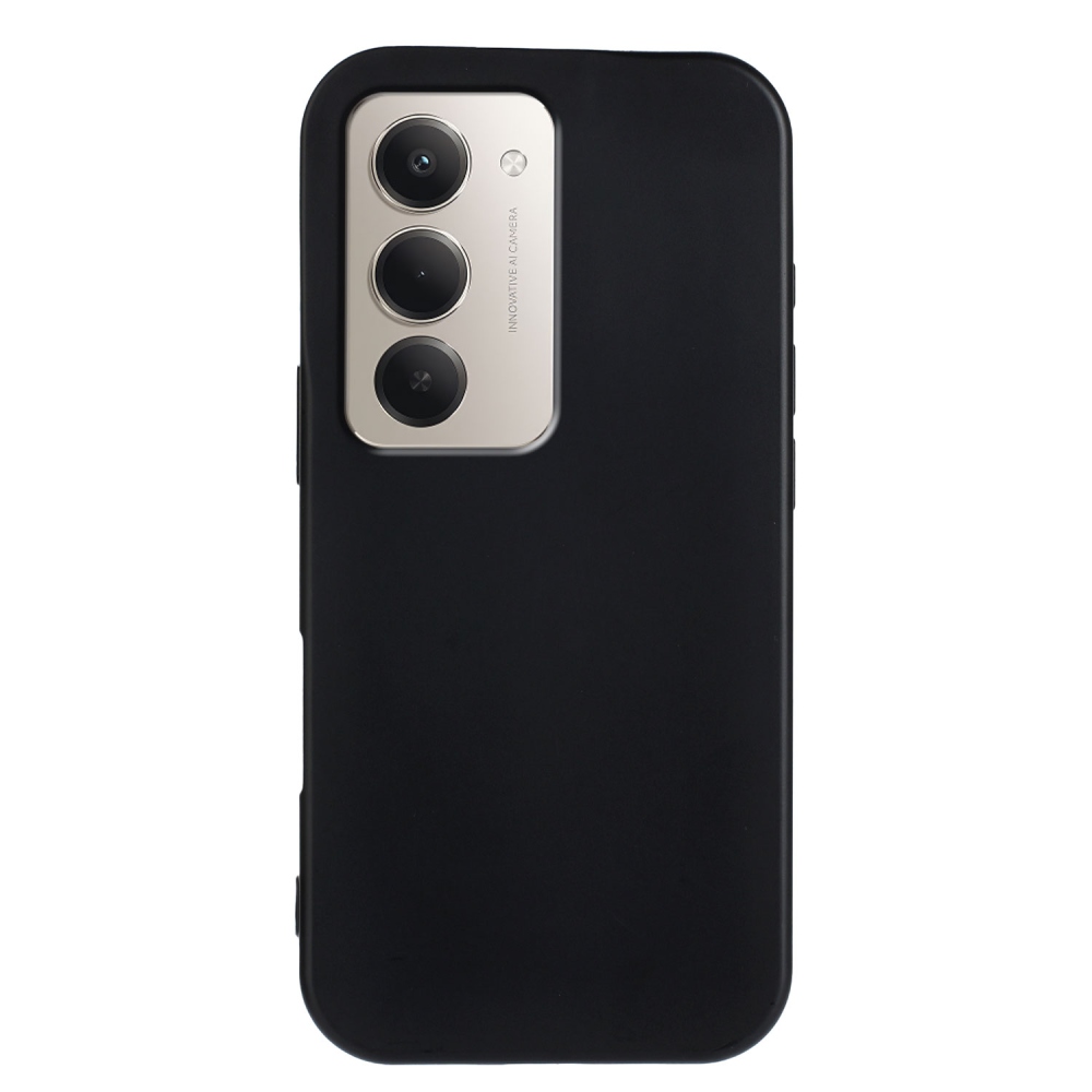 Matný gélový obal na Xiaomi Redmi 15 4G (171mm) - čierny