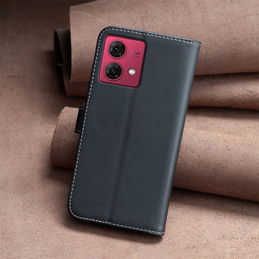 BNF knižkové púzdro na Motorola Moto G84 5G - čierne