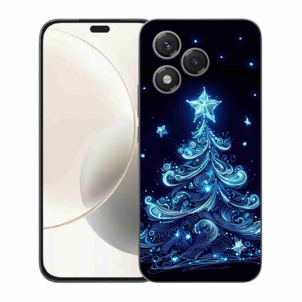 Gélový kryt mmCase na Honor 400 Lite - neónový vianočný stromček 4