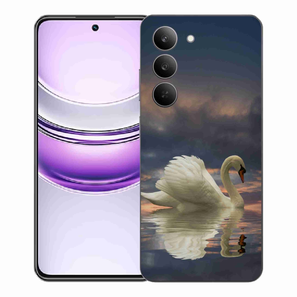 Gélový kryt mmCase na Realme 14x 5G - labuť