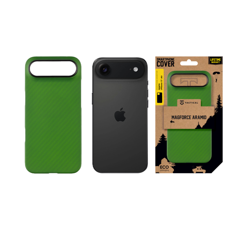 Taktický kryt MagForce Aramid pre Apple iPhone Air Green Toad
