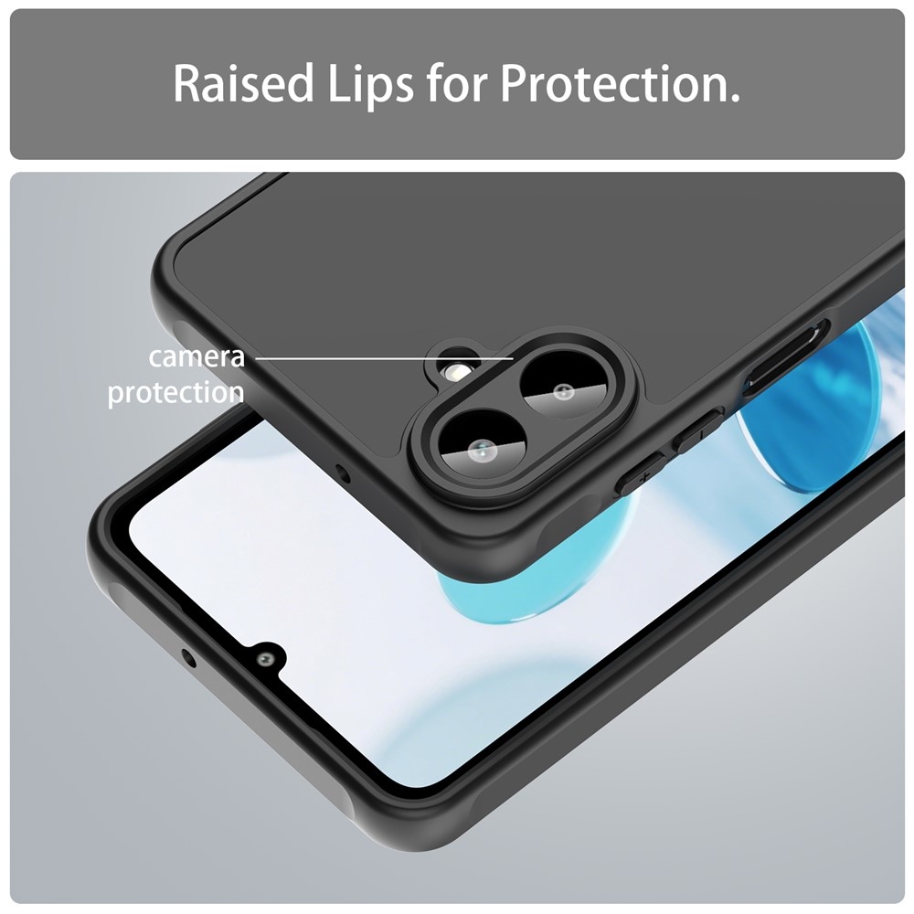Proof gélový obal s pevným chrbtom na Samsung Galaxy A07 4G - čierny/čierny