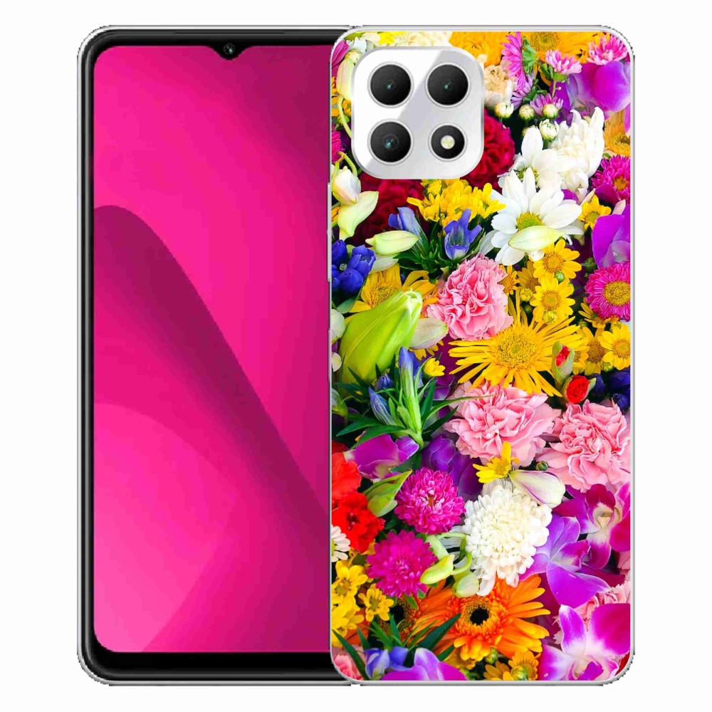 Gélový kryt mmCase na T-Mobile T Phone 2 - kvety 12