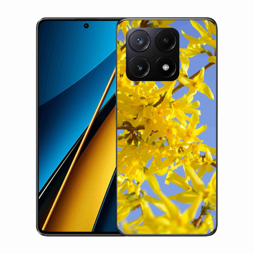 Gélový kryt mmCase na Xiaomi Poco X6 Pro 5G - žlté kvety