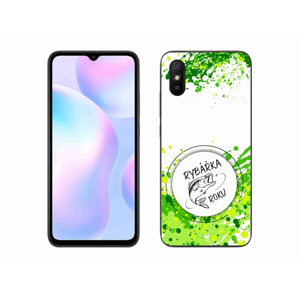 Gélový kryt mmCase na Xiaomi Redmi 9AT - rybárka roku biele pozadie