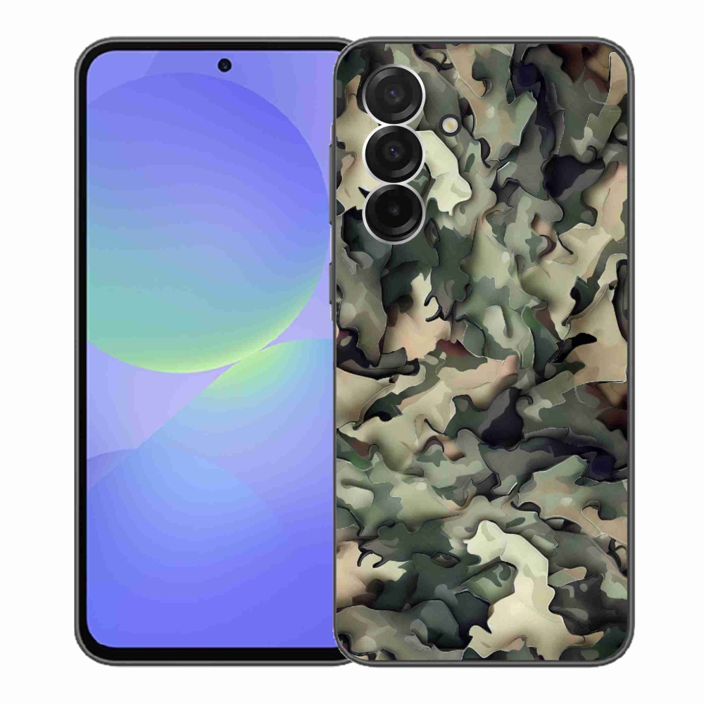 Gélový kryt mmCase na Samsung Galaxy A36 5G - maskáčový vzor 9
