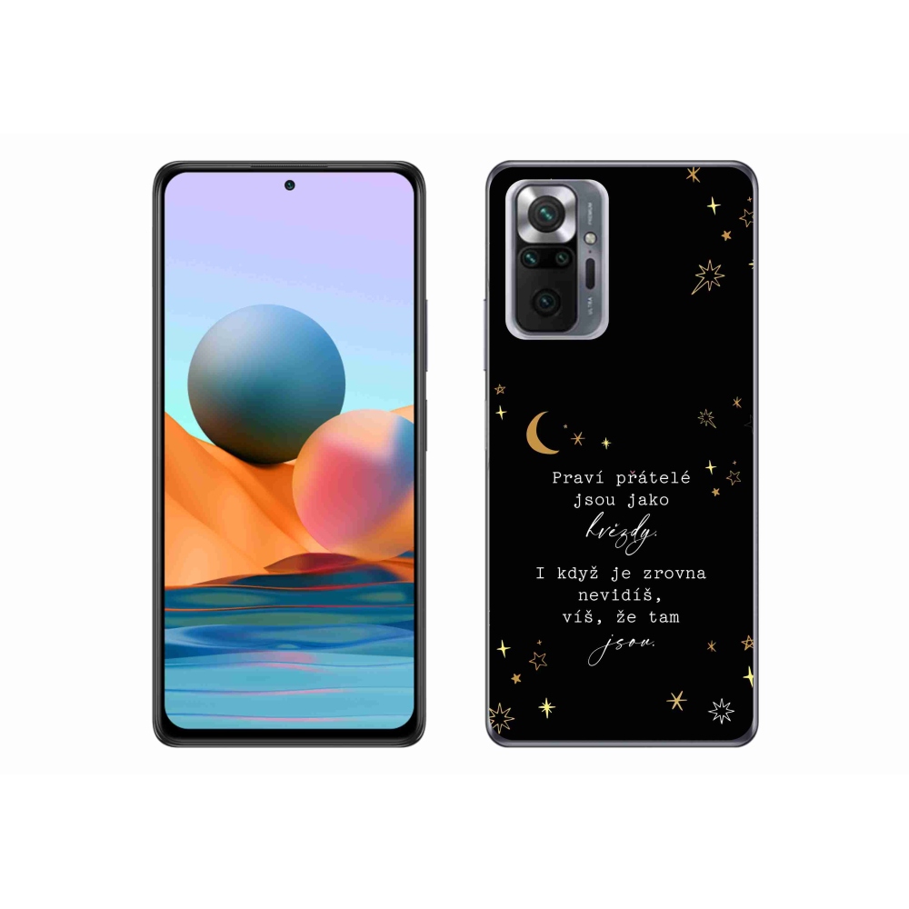 Gélový kryt mmCase na Xiaomi Redmi Note 10 Pro - citát 6 čierne pozadie
