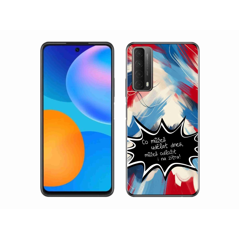 Gélový kryt mmCase na Huawei P Smart (2021) - vtipný text 9 čierne pozadie