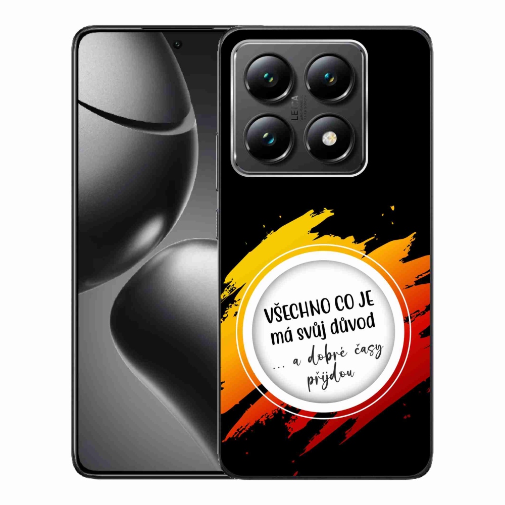 Gélový kryt mmCase na Xiaomi 14T - citát 3 čierne pozadie