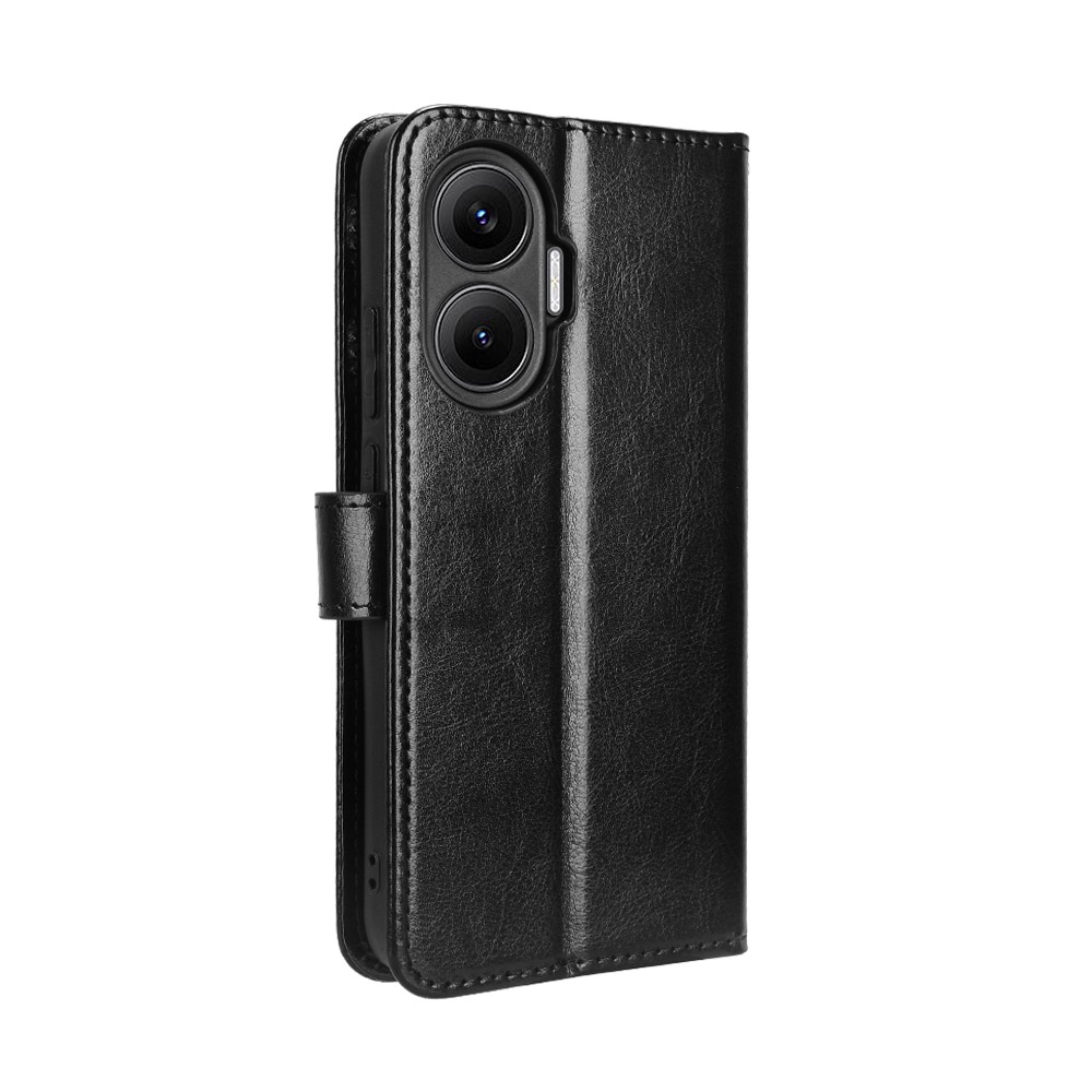 Crazy knižkové púzdro na Xiaomi Poco F7 5G - čierne