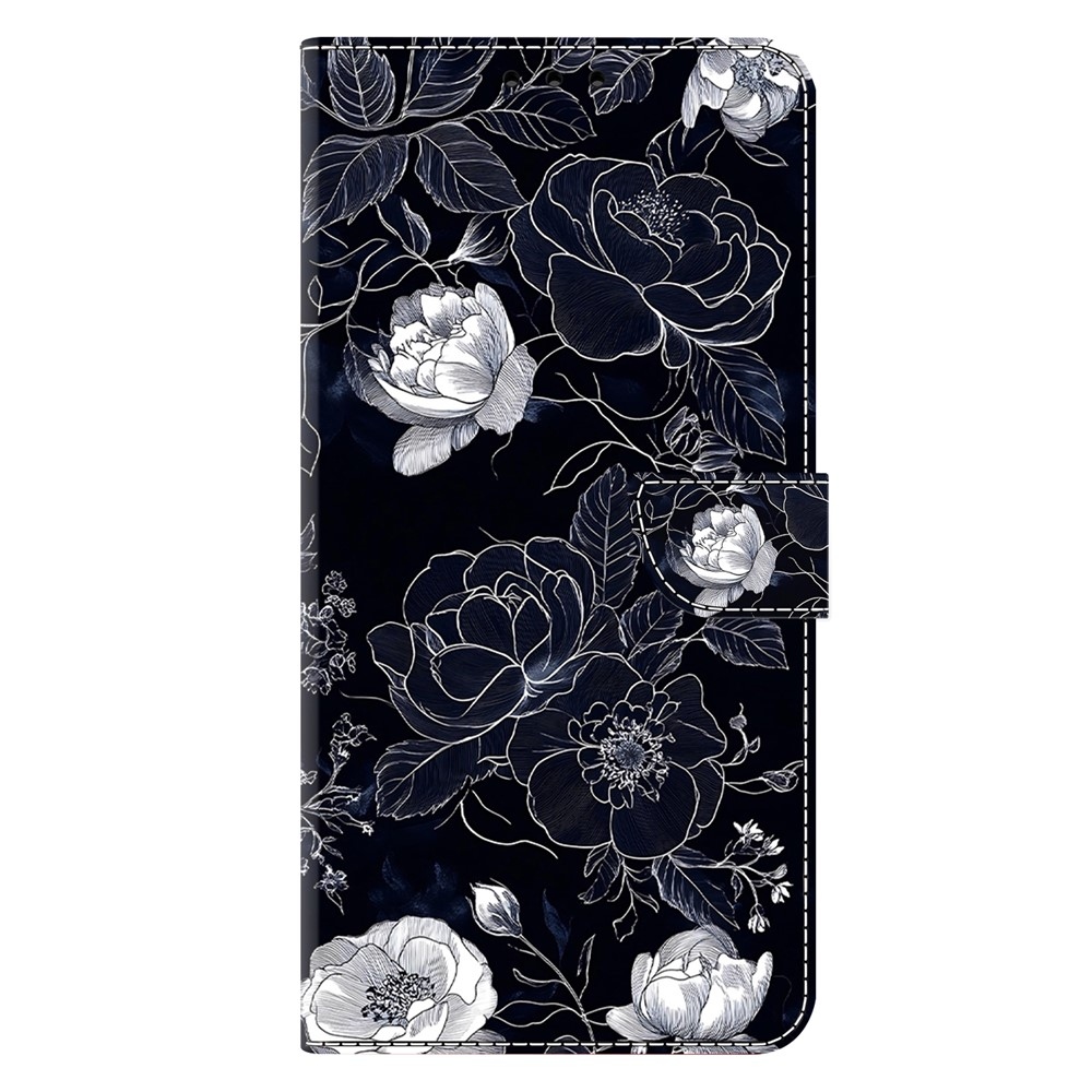 Firmly knižkové púzdro na Samsung Galaxy A17 5G/A26 5G - čiernobiele kvety