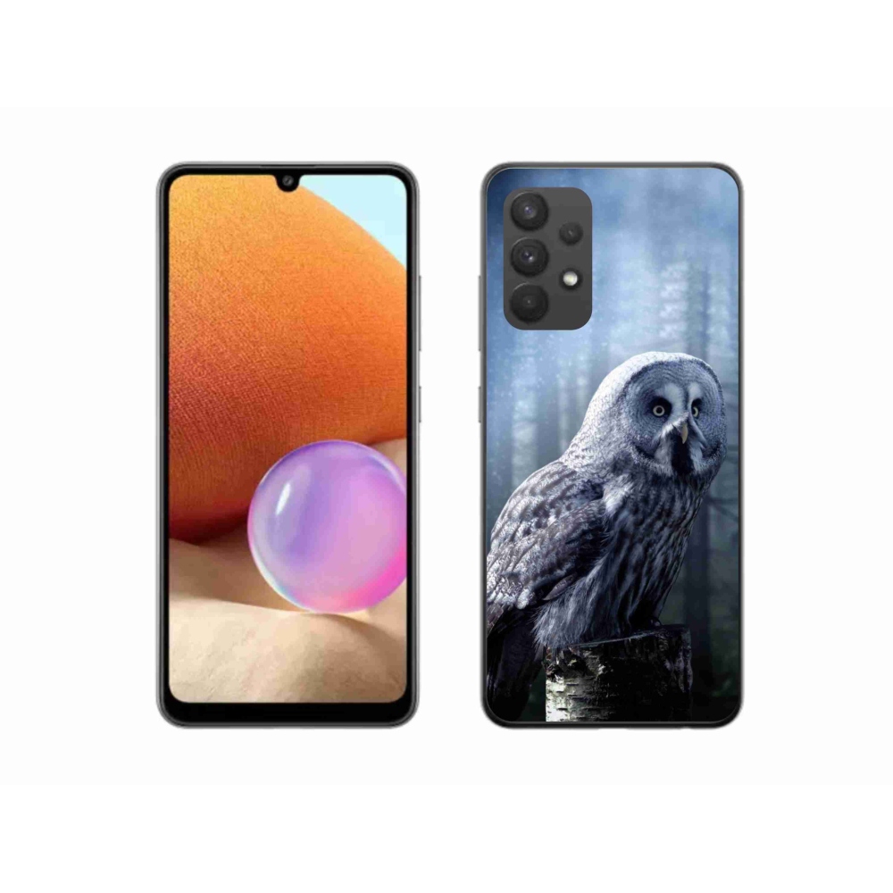 Gélový kryt mmCase na Samsung Galaxy A32 4G - sova