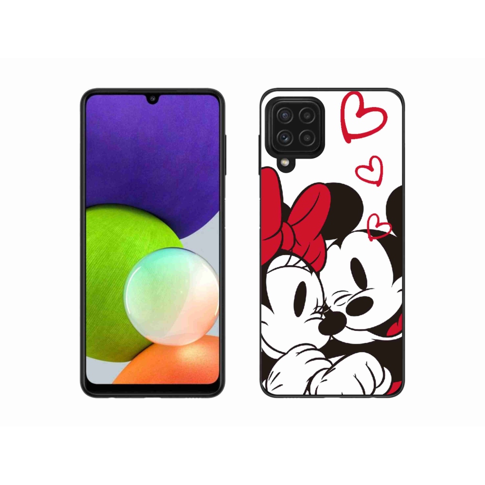 Gélový kryt mmCase na Samsung Galaxy A22 4G - mínnie a mickey