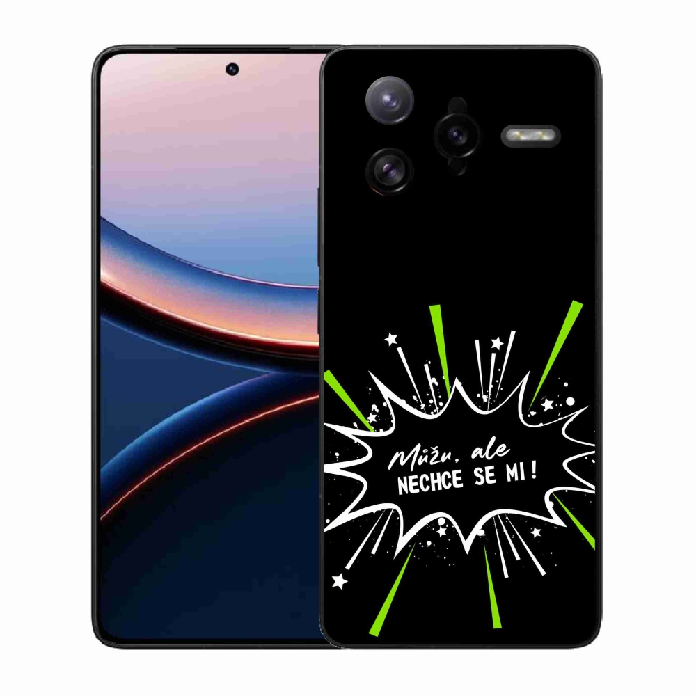 Gélový kryt mmCase na Xiaomi Poco F7 Ultra - vtipný text 11 čierne pozadie