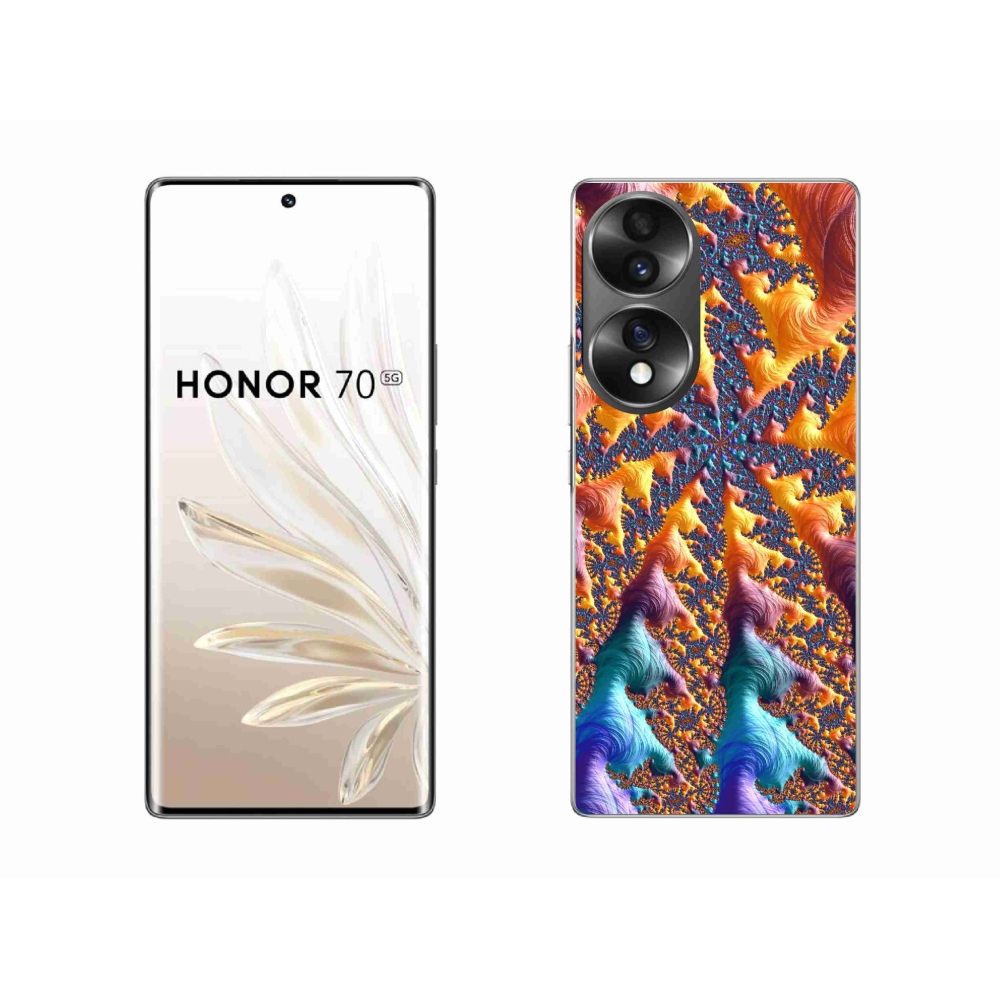 Gélový kryt mmCase na Honor 70 - abstraktný motív 23