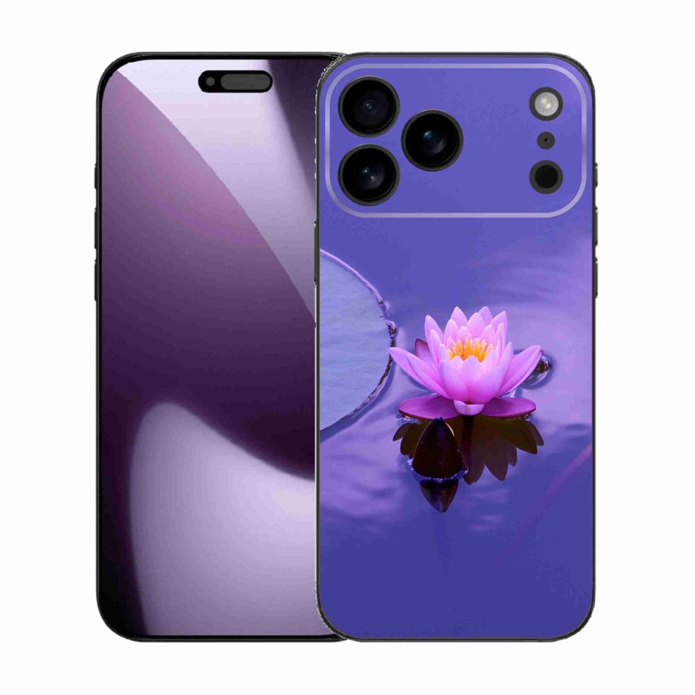 Gélový kryt mmCase na iPhone 17 Pro Max - kvet na hladine