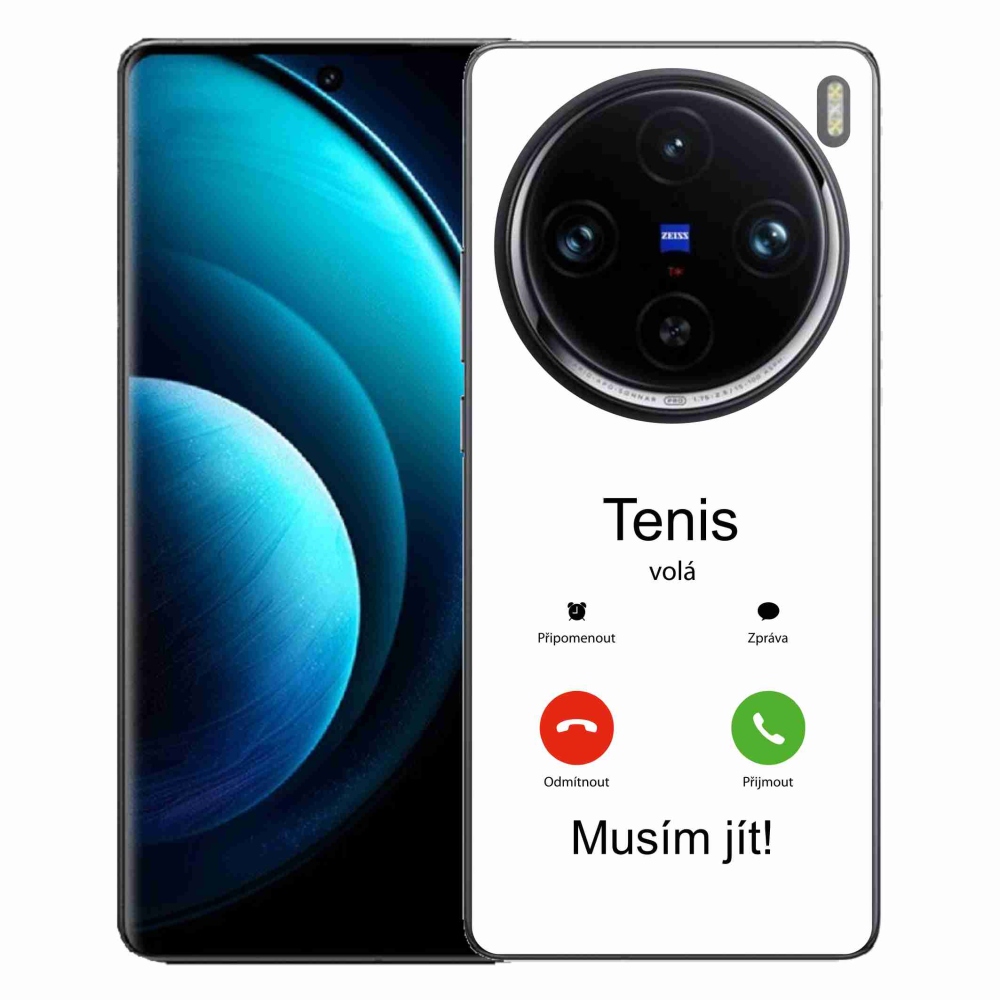 Gélový kryt mmCase na Vivo X100 Pro 5G - tenis volá biele pozadie