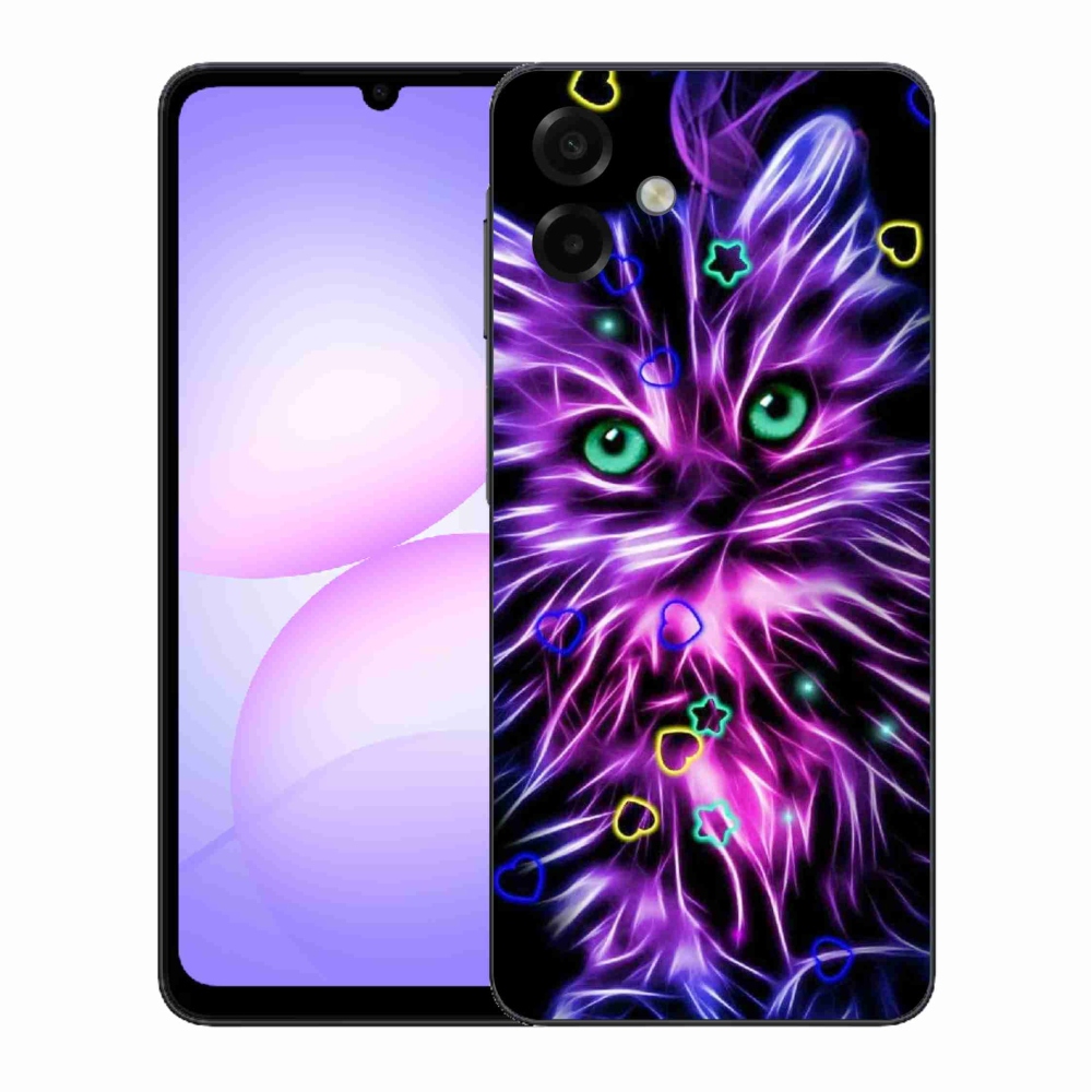 Gélový kryt mmCase na Samsung Galaxy A07 4G - abstraktná mačka