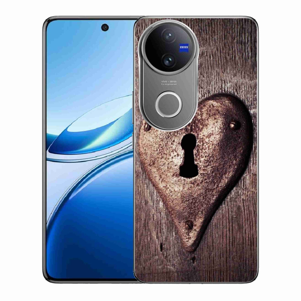 Gélový kryt mmCase na Vivo V50 5G - zámok v tvare srdca