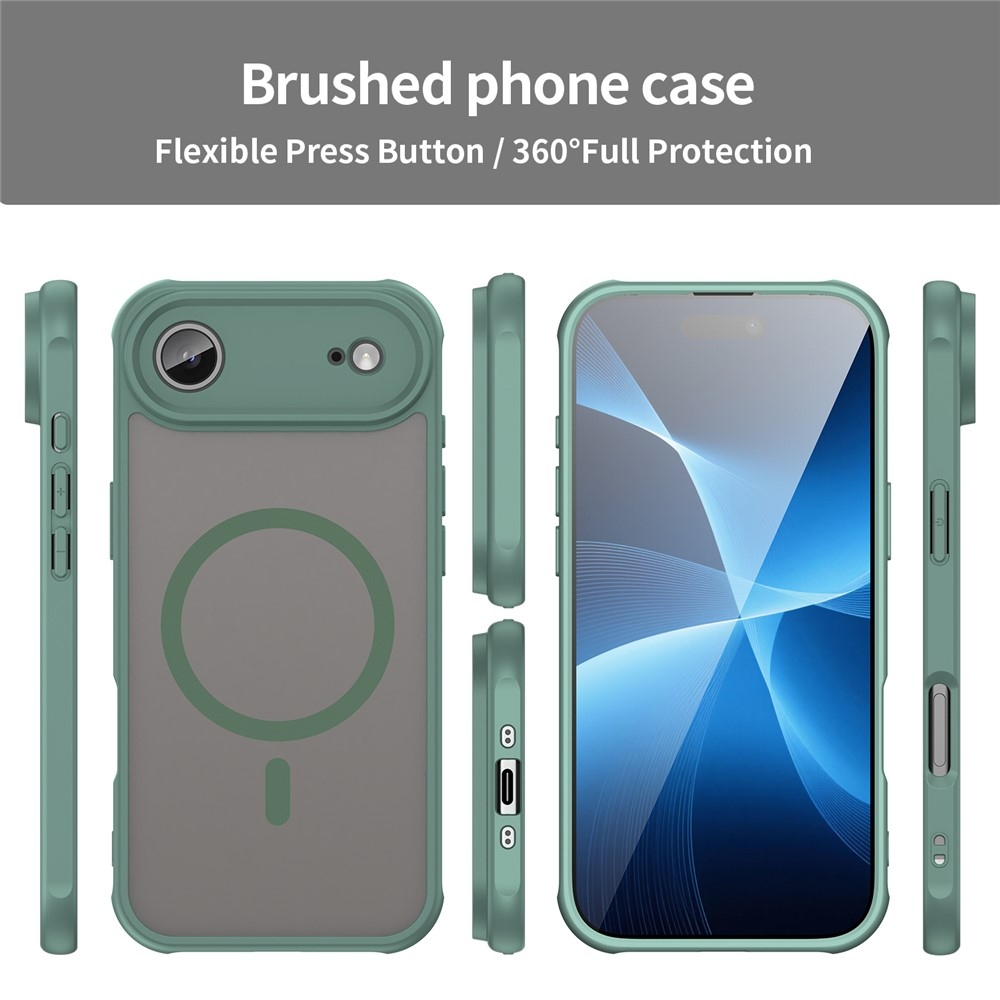 Case matný gélový obal s MagSafe na iPhone 17 Air - zelený