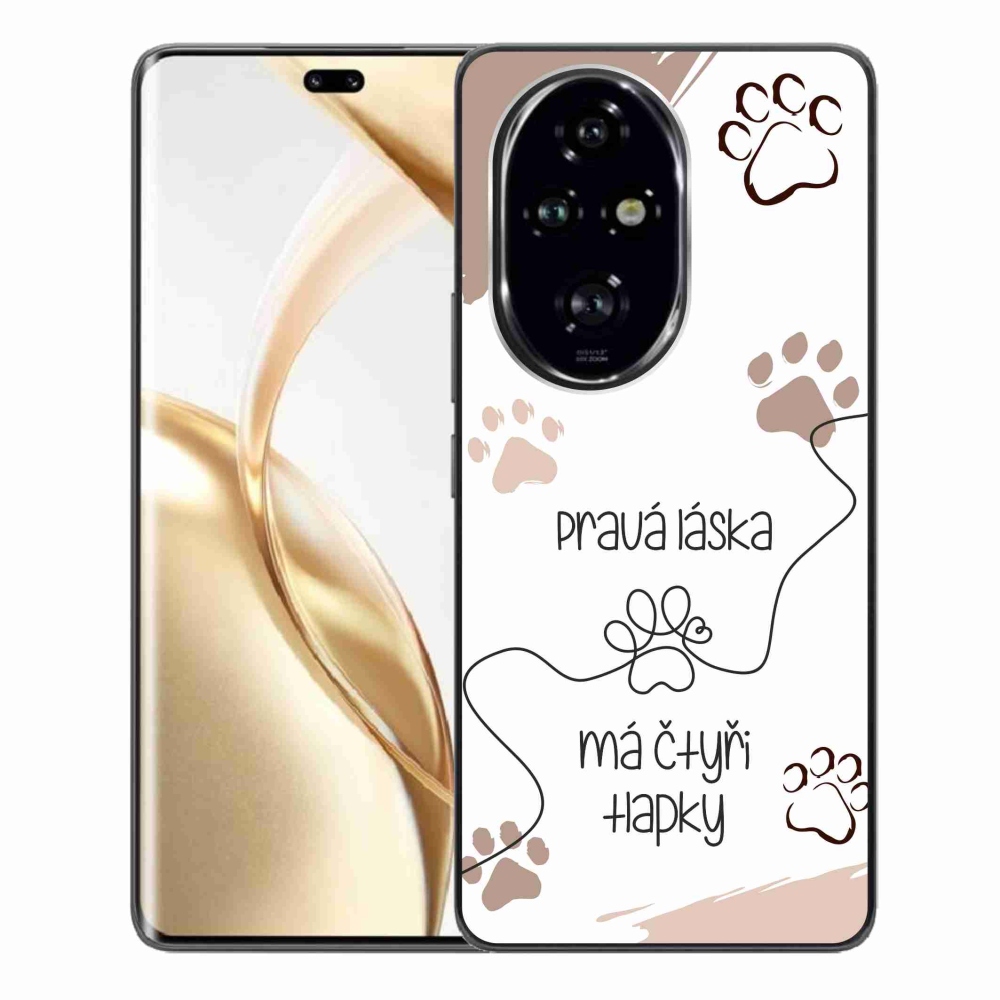 Gélový kryt mmCase na Honor 200 Pro 5G - psí motív 1 biele pozadie