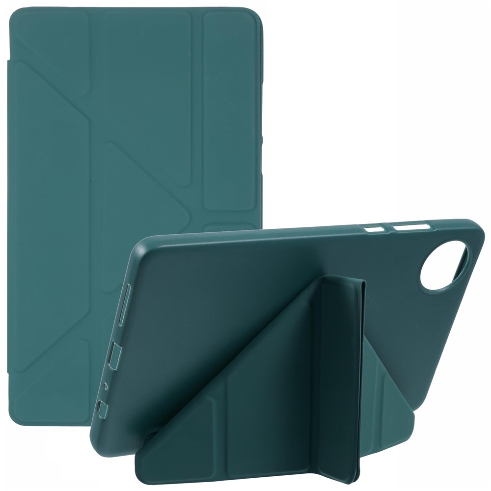 Origamis skladacie púzdro na tablet Xiaomi Redmi Pad SE 8.7 - tmavozelené