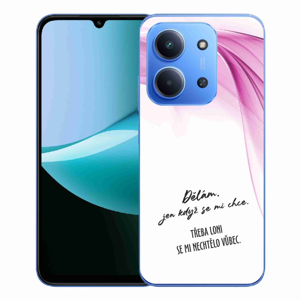 Gélový kryt mmCase na Xiaomi Redmi 15C 4G/5G (173mm) - vtipný text 12 biele pozadie