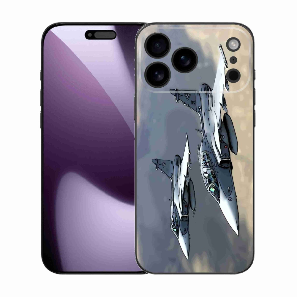 Gélový kryt mmCase na iPhone 17 Pro Max - stíhačky