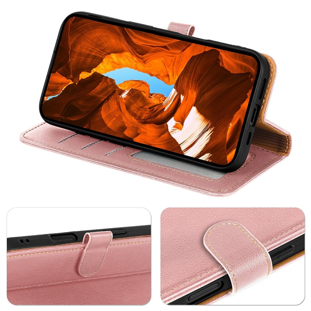 Clasp knižkové púzdro na Xiaomi Redmi 15 5G - ružovozlaté