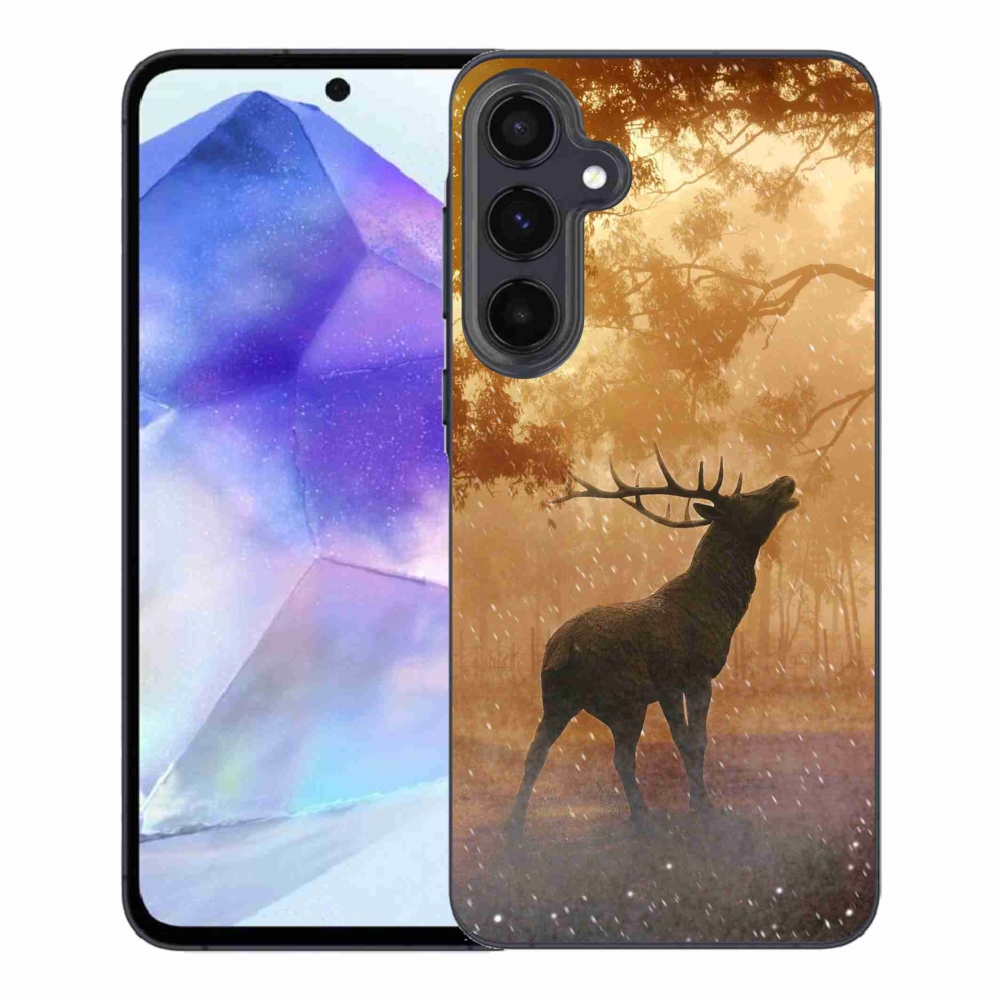 Gélový kryt mmCase na Samsung Galaxy A55 5G - jeleň v ruji