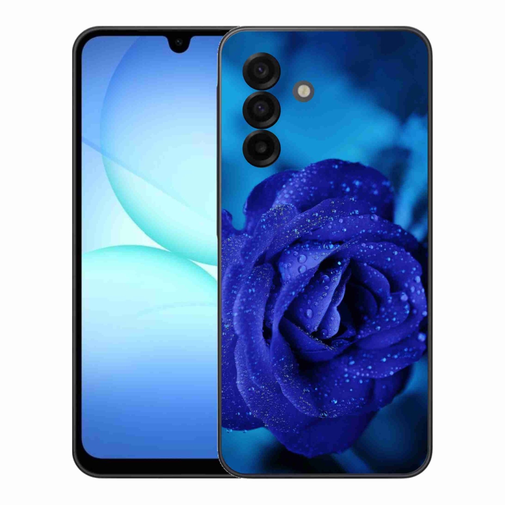 Gélový kryt mmCase na Samsung Galaxy A17 4G/5G - modrá ruža