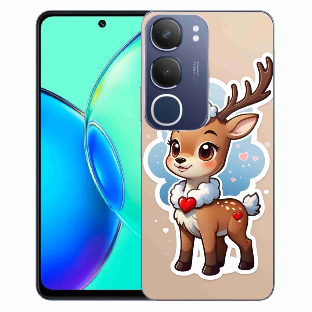 Gélový kryt mmCase na Vivo Y19s - kreslený sob